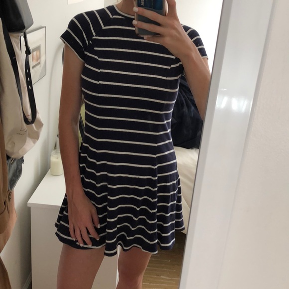 Urban Outfitters Navy Striped Dress - Picture 2 of 6